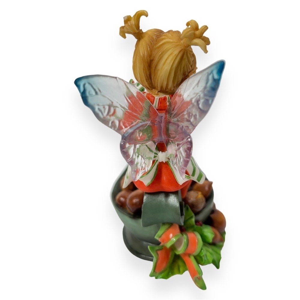 Enesco My Little Kitchen Fairies Chestnuts Fairie 2008 Christmas Candle Roasting - Picture 3 of 7